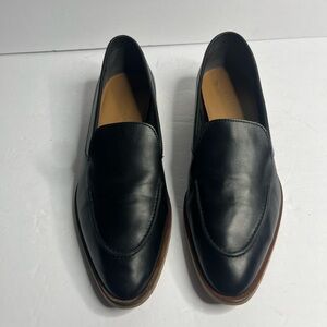 Everlane Men's Black Leather Slip-Ons
